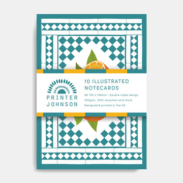 Printer Johnson, Vicki Johnson | Notecards, Orange