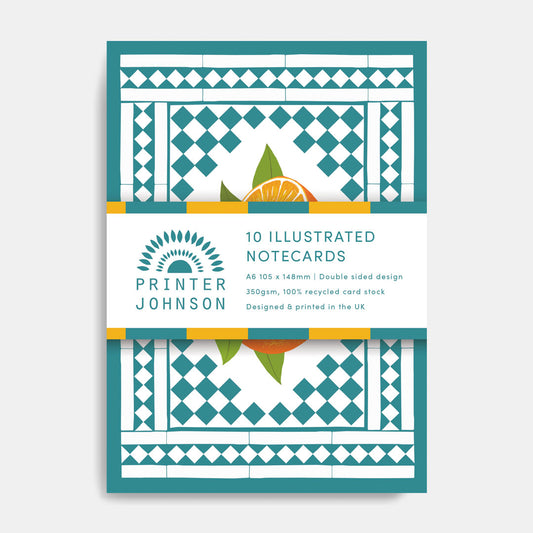 Printer Johnson, Vicki Johnson | Notecards, Orange