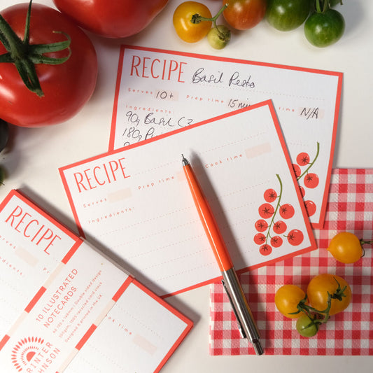 Printer Johnson, Vicki Johnson | Notecards, Recipe (Tomato)