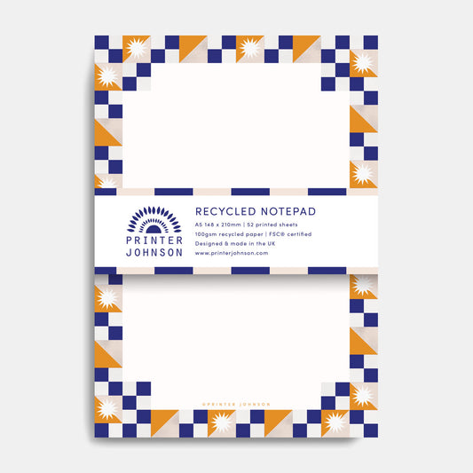 Printer Johnson, Vicki Johnson | A5 Notepad, Geometric 1