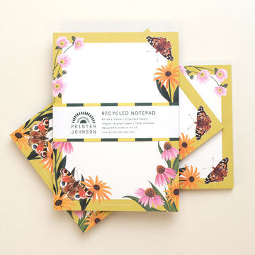 Printer Johnson, Vicki Johnson | A5 Notepad, Butterflies