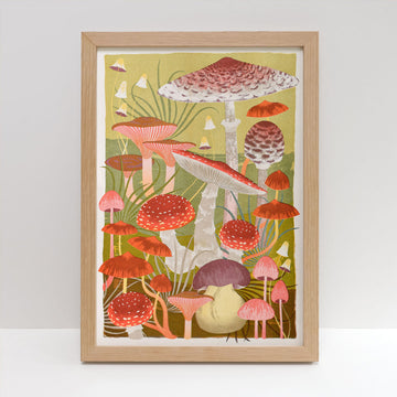 Printer Johnson, Vicki Johnson | Fungi, Risograph Print, A3
