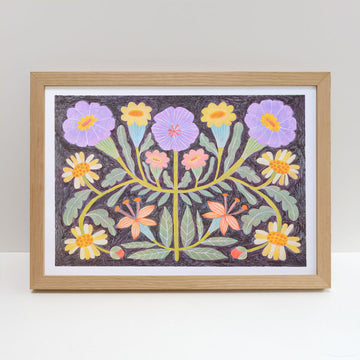 Printer Johnson, Kira Konoshenko | Folk Landscape 1, Risograph Print, A3