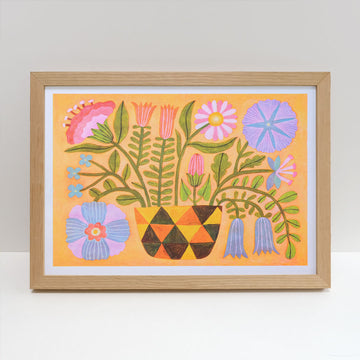 Printer Johnson, Kira Konoshenko | Folk Landscape 2, Risograph Print, A3