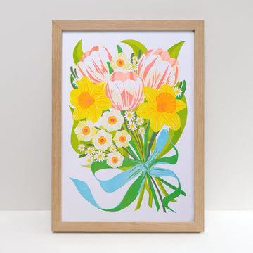Printer Johnson, Vicki Johnson | Spring Bouquet, Risograph Print, A3