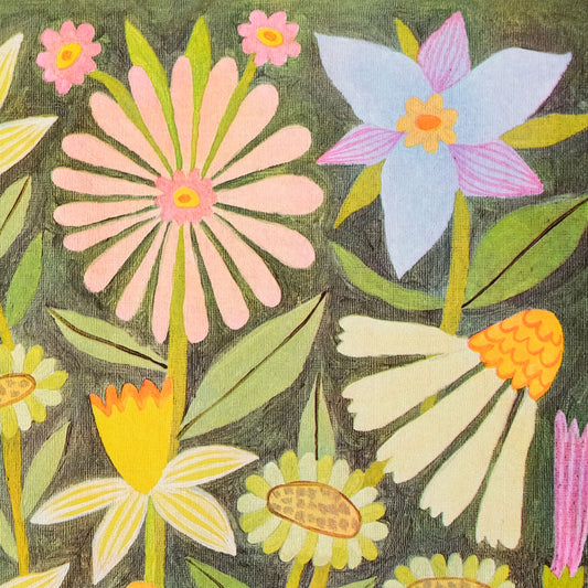 Printer Johnson, Kira Konoshenko | Floral Bowl, Risograph Print, A3