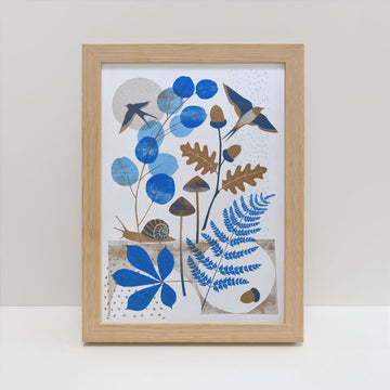 Printer Johnson, Vicki Johnson | Hedgerow, Risograph Print, A4