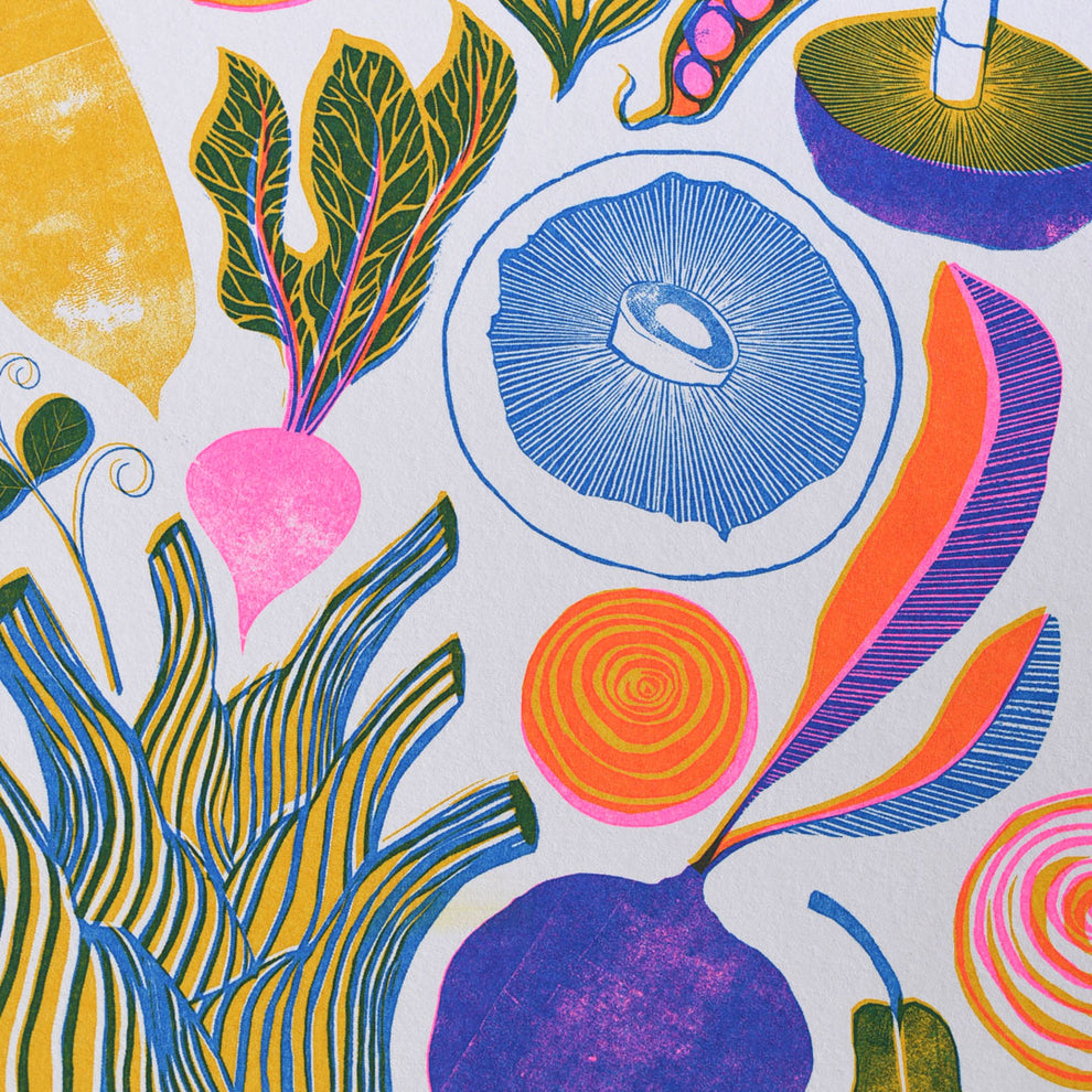 Printer Johnson, Vicki Johnson | Roots, Fruits & Shoots, Risograph Pri ...