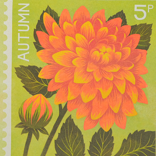Printer Johnson, Vicki Johnson | Dahlia, Risograph Print, A5