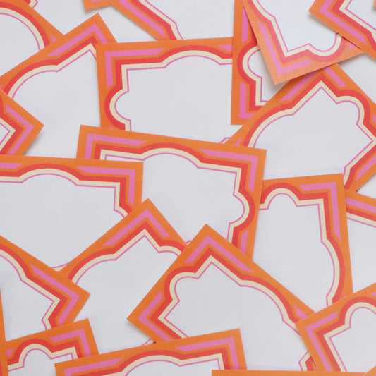 Printer Johnson, Vicki Johnson | Sticky Label Pack, Pink Stripe