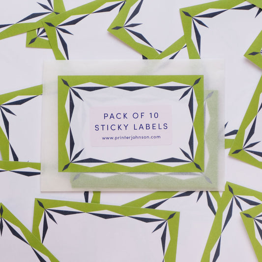 Printer Johnson, Vicki Johnson | Sticky Label Pack, Green Diamond
