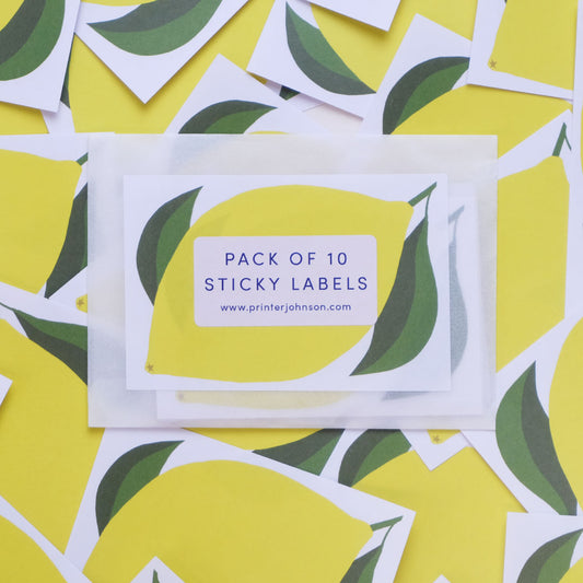 Printer Johnson, Vicki Johnson | Sticky Label Pack, Lemon