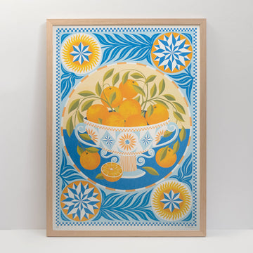 Printer Johnson, Vicki Johnson | Orange Bowl, Screen Print, 50x70cm