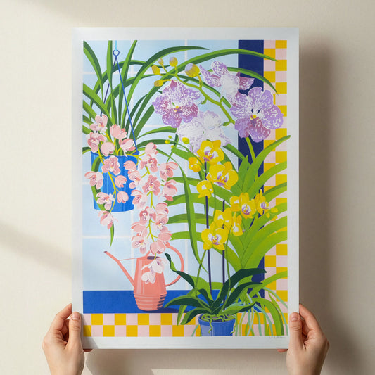 Printer Johnson, Vicki Johnson | Orchid Still Life, Screen Print, A2