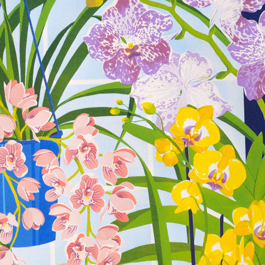 Printer Johnson, Vicki Johnson | Orchid Still Life, Screen Print, A2