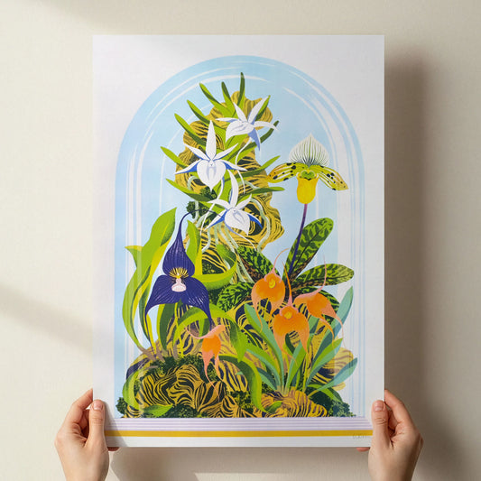 Printer Johnson, Vicki Johnson | Orchid Bell Jar, Screen Print, A2