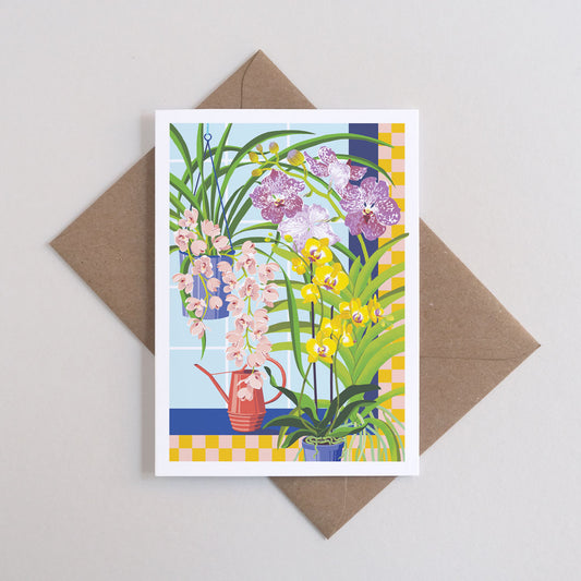 Printer Johnson, Vicki Johnson | Orchid Still Life, Greeting Card