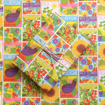 flower seed wrapping paper Printer Johnson, Vicki Johnson