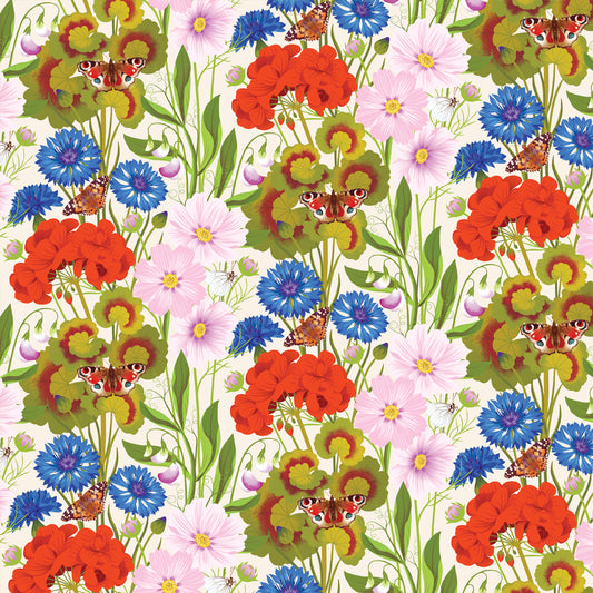 Printer Johnson, Vicki Johnson | Summer Floral, Wrapping Paper