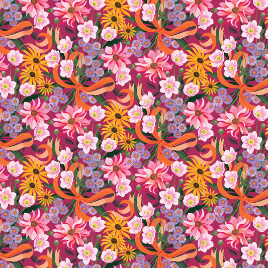 Printer Johnson, Vicki Johnson | Autumn Bouquet, Wrapping Paper