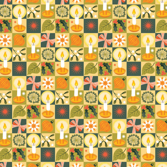Printer Johnson, Vicki Johnson | Christmas Chequerboard, Wrapping Paper