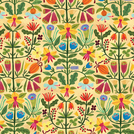 Printer Johnson, Kira Konoshenko | Bold Blooms, Wrapping Paper