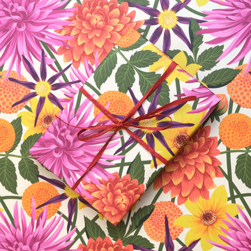 Printer Johnson, Vicki Johnson | Dahlias, Wrapping Paper