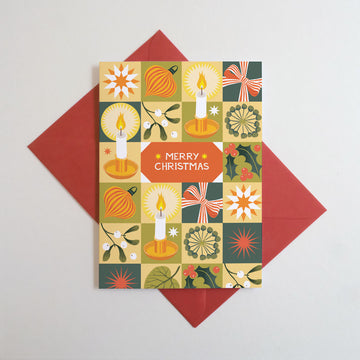 Printer Johnson, Vicki Johnson | Christmas Chequerboard, Greeting Card